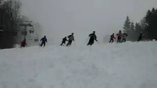 Синхронный шмиг, Агнешка испугалась - activ-sport ski school