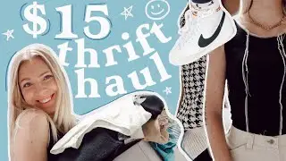 I THRIFTED A NEW WARDROBE FOR $15 (goodwill outlet try-on haul)