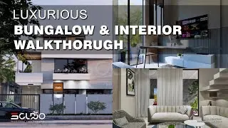 The Untold Story of full Bungalow and interior walkthrough rendering.