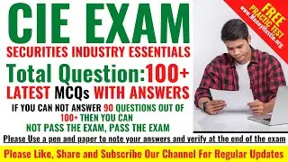 Top 100 Most Important Latest  Securities Industry Essentials SIE Exam Questions and Answers