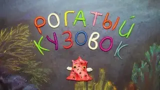 Рогатый кузовок. Lactoria cornuta.  Пластилиновый познавательный мультфильм. Plasticine Animation.