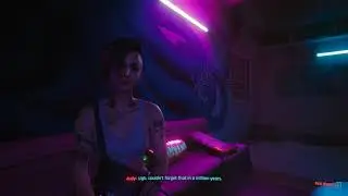 V tells Judy about the Relic and Johnny Silverhand (Cyberpunk 2077)