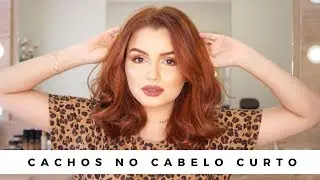 Como fazer cachos com a chapinha em cabelos curtos por Nicole Eberharte