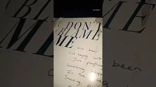 #TaylorSwift #DontBlameMe #reputation Vol.1 #album #magazine #handwritten #lyrics #ts6 #rep #swiftie