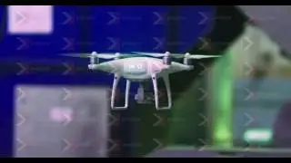 A quadcopter is used in industry