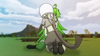 Skelly-Girl Hugs Creeper-Girl (Minecraft Anime)
