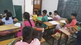 Spoken English class to primary school student.