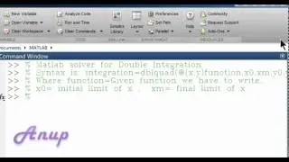 Matlab Solver Double Integration