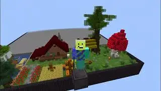 100 Days building 22-Ville, a Minecraft Skyblock CITY