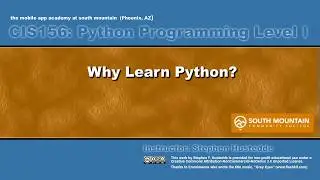 Python 00C - Why Learn Python?
