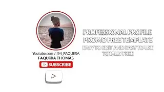 Youtube Animated Subscribe Profile Promo - After effects Template