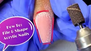 How To File & Shape Coffin Acrylic Nails | BeGlamorous Nails