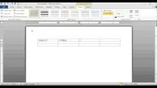 Word 2007 / 2010: How to insert a table