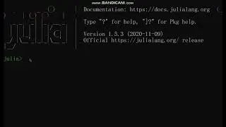 for loop in Julia