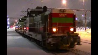 Trains in Northern Finland January 2024