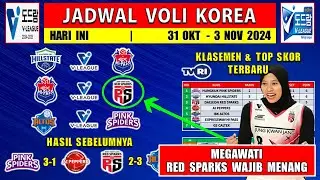 Jadwal Voli Korea 2024 Hari Ini ~  HILLSTATE vs HI PASS ~ HI PASS vs RED SPARKS ~ KOREAN V LEAGUE