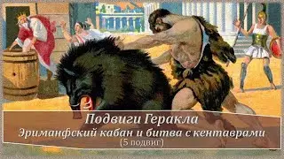 5 подвиг Геракла. Эриманфский кабан и битва с кентаврами