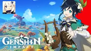 GENSHIN IMPACT на ТЕЛЕФОНЕ - АПНУЛ 25-27 LVL. ПОДЗЕМЕЛЬЯ и ДРАКОНЫ