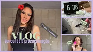 Vlog • vencendo a procrastinação | Estudos, Skin Care, faxina ✨