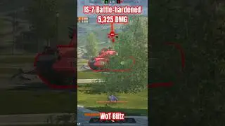 [5,325DMG] IS-7 Battle-hardened WoT Blitz [mninrt] #wotb #wotbliz #worloftanksblitz #вотблиц #shots