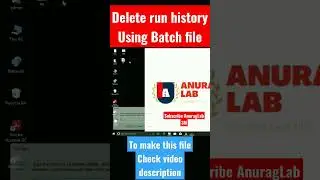 Delete run history batch file 