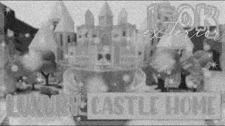 large white luxury castle (exterior) 150k | roblox bloxburg