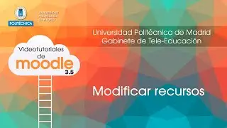 Moodle. Modificar recursos