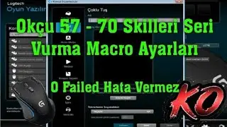 Archer 57 - 70 Skills Macro Setting Error-Free Rapid Arrow Shooting. LOGITECH G300S 