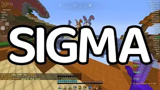 Sigma 5.0 - Jello - Hacking on CubeCraft Skywars #3 - [Paid Hacked Client]
