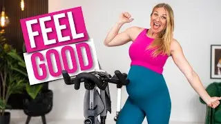 25-minute FEEL GOOD HIIT Indoor Cycling Workout