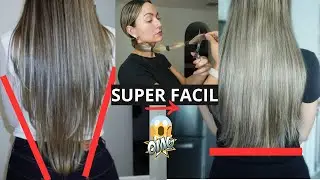 COMO CORTAR EL CABELLO DE FORMA V EN CAPAS A RECTO. CORTA EL PELO TU MISMA.