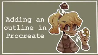 How To Add  An Outline With Procreate