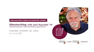 Telling Other Peoples' Tales: The Art and Craft of Ghostwriting with John Lawrence Reynolds '74