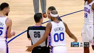 Corey Brewer Karate Kicks Torrey Craig!! (THE NBA IS GETTING SOFT)