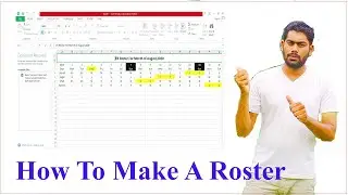 How To Make a Roster in Excel in Urdu | Make Roster in Hindi | Sohail Voice