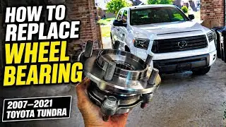 How To Replace A Front Wheel Bearing On A Toyota Tundra / Sequoia / gx470
