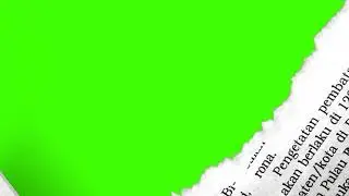 Torn Paper Transition 07 Green Screen (Kertas Sobek)