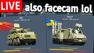🔴 Last Facecam for a WHILE (also researching last 2 tanks) (War Thunder)