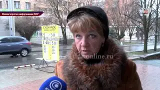 Мнение жителей Донецка о введении мультивалютной системы