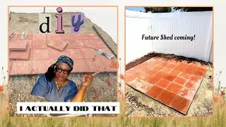 DIY  Landscaping and Building a Paver Slab for My Pending Shed  -Phase 1