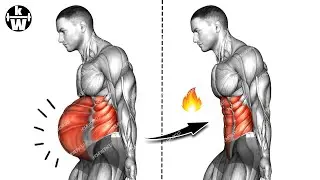 Bulging Belly to Flat Tummy ➜ Burn Belly Fat & Slim Waist