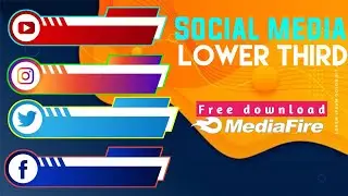 How to make social media lower third animated ll social media lower third ll 