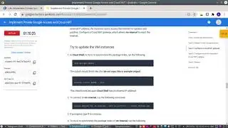 Qwiklabs: Implement Private Google Access and Cloud NAT