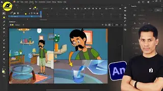 Fill Water From Jug Into Glass Animation | Make Animated Videos | 2D Animation|@LearnAnimationHindi