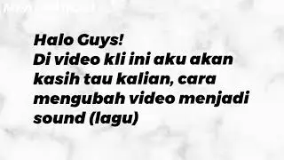 Tutorial Cara mengubah video menjadi Sound Di Alight Motion | Simple ✨ | 10 detik jadi ✨ |