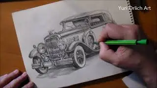 Как нарисовать машину/Скетчинг для начинающих. Рисунки для срисовки