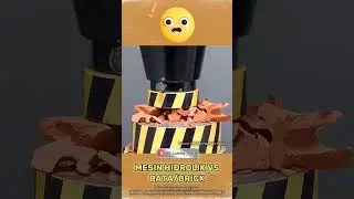 BATA/BRICK VS MESIN HIDROLIK #hydraulicpress #automobile #hydraulicpresschannel #experiment