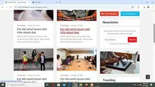 MAGAZINE/NEWS WEBSITE DEMO VIDEO