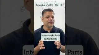 Concept of e^x(f(x) + f’(x) ) +C | Integration By Parts #12maths #jeemaths