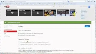 How to Keep your Subscriptions, Video Likes and Playlist Likes Private on Youtube